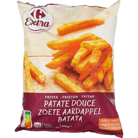Carrefour extra frites patate douce 500g