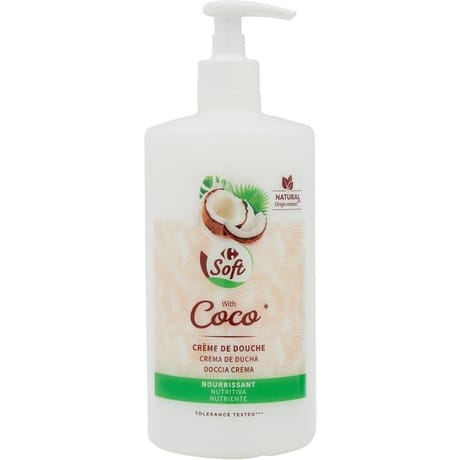 Carrefour Soft crème de douche nourrissant coco 750ml