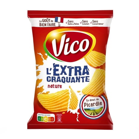 Vico chips ondulées extra craquantes nature 150g