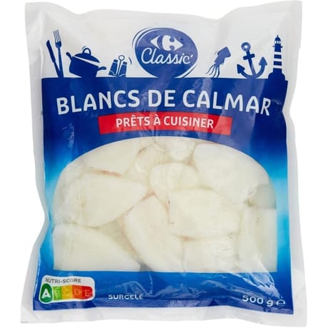 Carrefour blans de calamar 500g