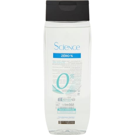 Lcs science gel douche 0% peau normales 500ml