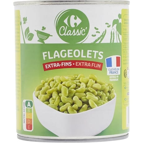 Carrefour classic' flageolets extra-fins 530g