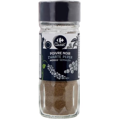 Carrefour classic' poivre noir moulu 42g
