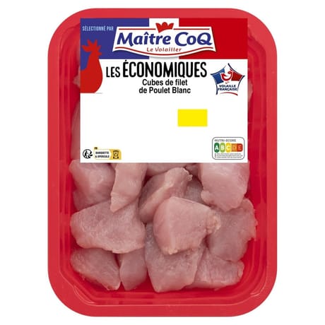 Maitre coq cubes filet de poulet blanc 450g