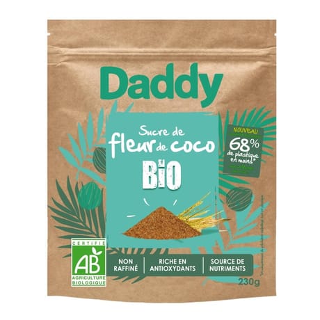 Daddy sucre de coco bio c7 230g