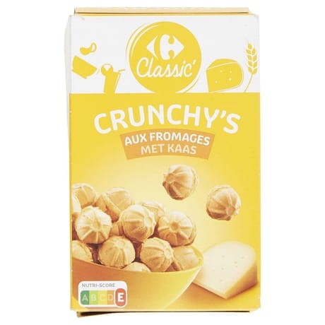 Carrefour classic' biscuit apéritifs gaufrettes fromage 80g