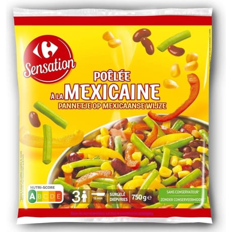 Carrefour sensation poêlée de légumes à la mexicaine 750g