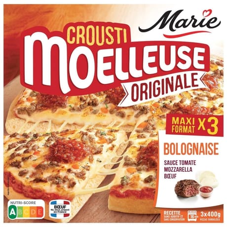 Marie 3 pizzas crousti moelleuse originale bolognaise 1200g