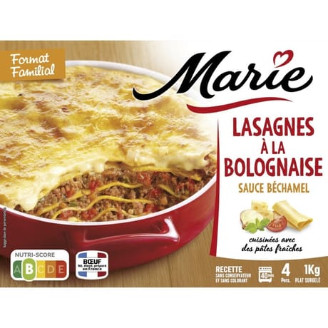 Marie lasagnes à la bolognaise 1kg