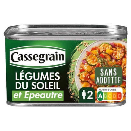 Cassegrain legumes du soleil & epeautre 375g