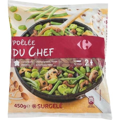Carrefour poêlée de légumes du chef 450g