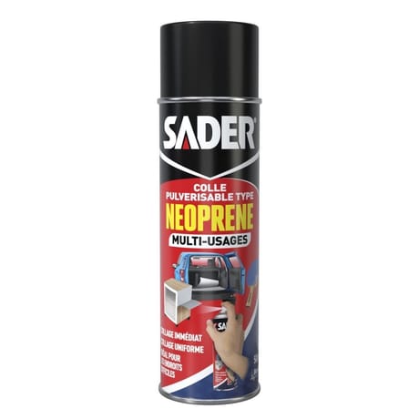 Sader colle pulvérisable type neoprène multi-usage 500ml