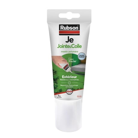 RUBSON Mastic Je Jointe & Colle Transparent Tube 150ml