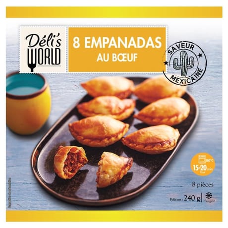 Deli's world- 8 Empanadas au boeuf 240g