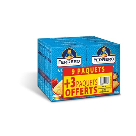 Ferrero couscous moyen 9+3 offerts 500g