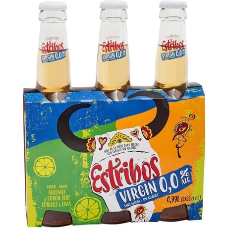 Estribos bière sans alcool estribos virgin argrumes-citron vert 3x33cl 0.0%vol