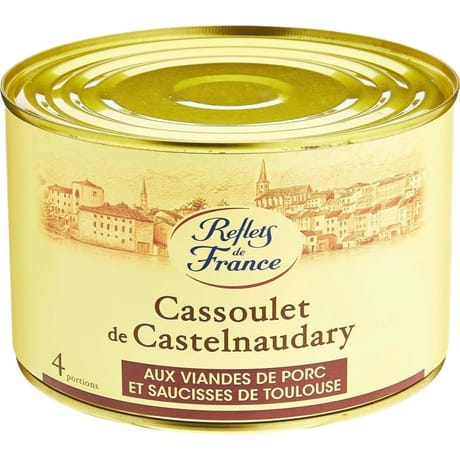 Reflets de France cassoulet de castelnaudary aux viandes de porc 1580g
