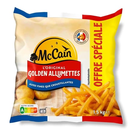 McCain frites  golden allumettes 1.5kg offre spéciale
