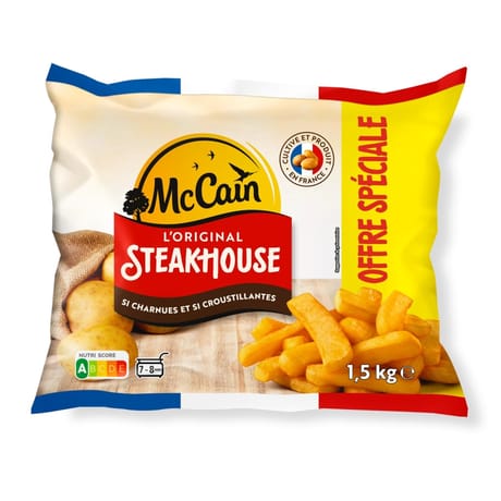 McCain frite steakhouse 1.5kg offre spéciale