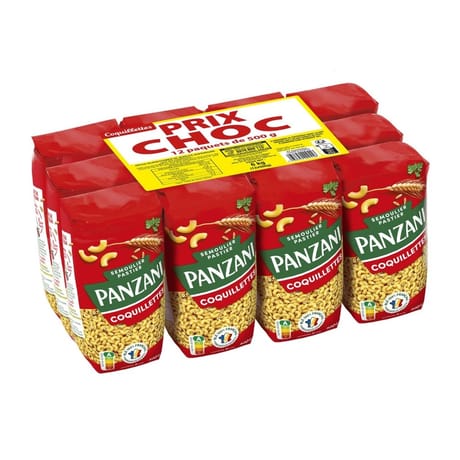 Panzani pates coquillettes 500g x 12 prix choc