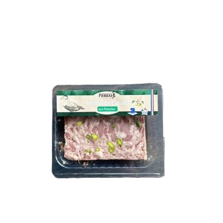 Terrine de canard au pistache tranchée  100g