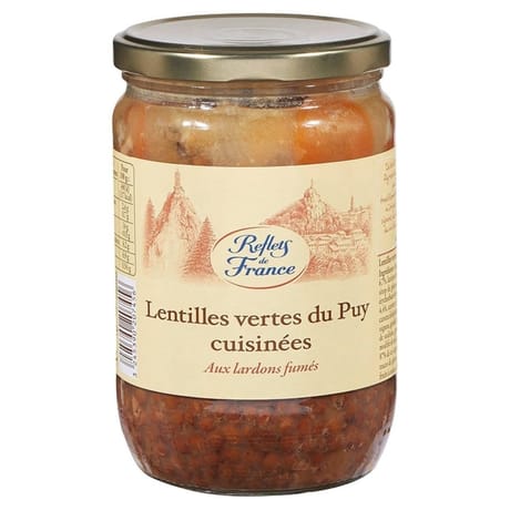 Reflets de France plat cuisiné lentilles lardons  600g
