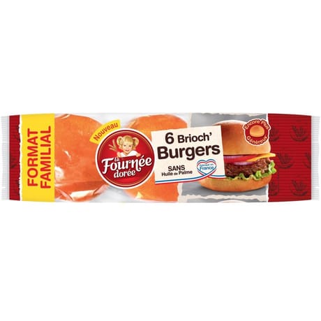 La Fournée dorée 6 brioch' burgers 450g