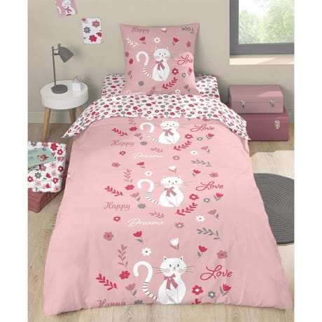 Parure housse de couette 140x200cm + 1 taie 63x63cm duchesse