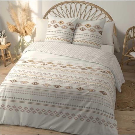 Parure housse de couette 240x220cm+ 2 taies 63x63cm cherokee
