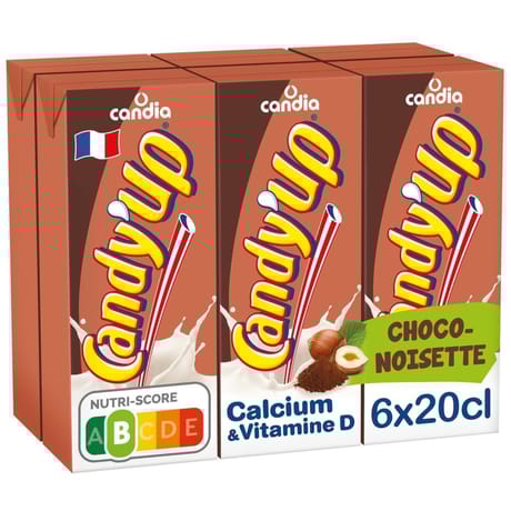Candy'Up goût chocolat noisette brique 20 cl x6