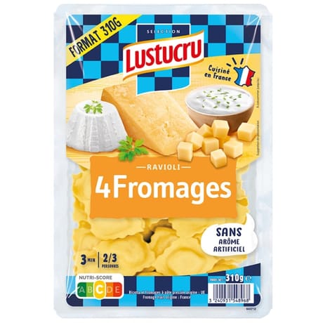 Lustucru sélection ravioli 4 fromages 310g