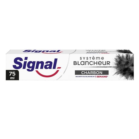 Signal dentifrice système blancheur charbon 1 semaine 75 ml