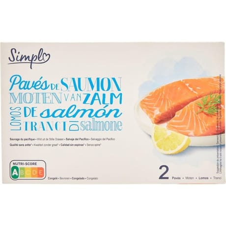 Simpl pavés de saumon  2x125g