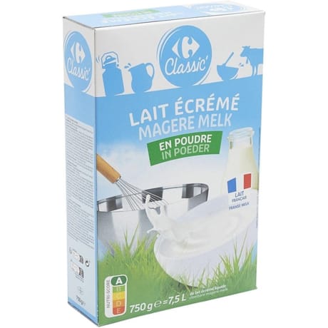 Carrefour classic' lait écrémé en poudre 750g