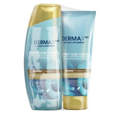 Head & shoulders mixte conditioner repair shampoing 225ml + après shampoing 220ml