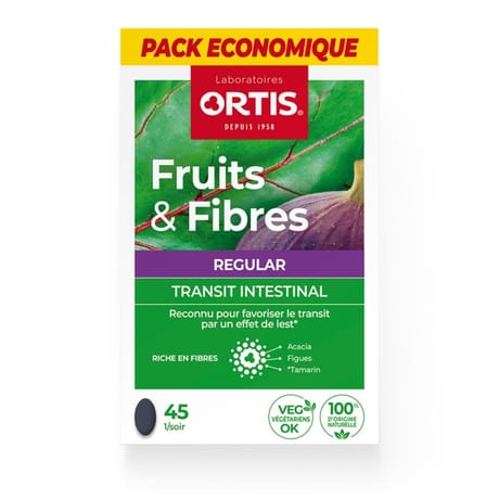 Ortis fruits&fibres regular pack économique comprimés x45