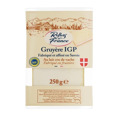Reflets de France Gruyère de France Au Lait Cru IGP 250g