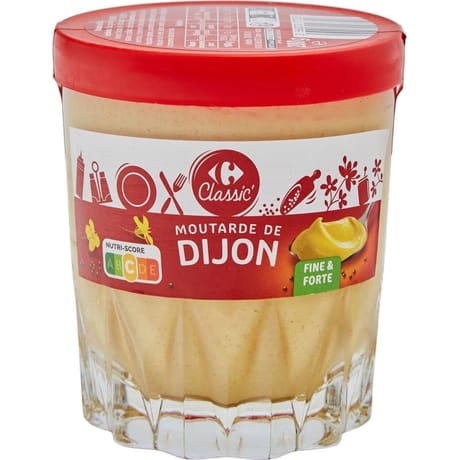 Carrefour classic moutarde de Dijon fine et forte 280g