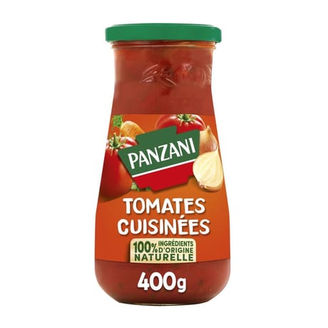 Panzani sauce aux tomates cuisinées aux tomates fraîches de saison 400g
