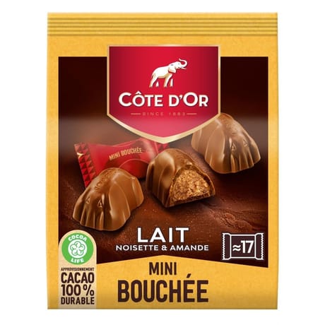 Cote d'or mini bouchee lait 158g