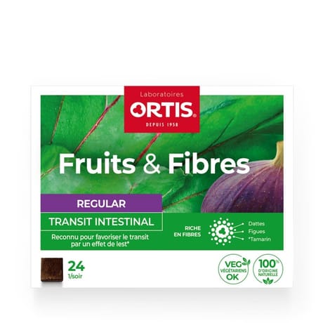 Ortis fruits et fibres regular cubes x 24