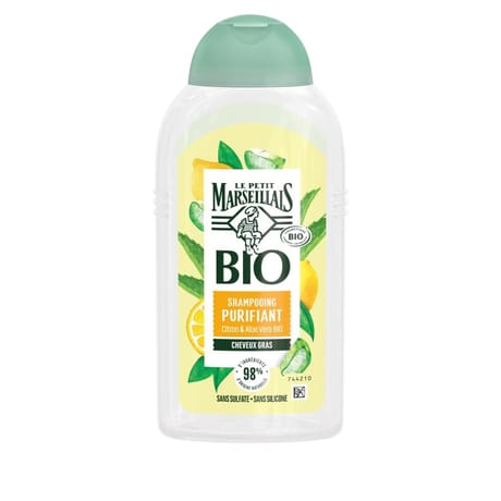 Le petit marseillais shampoing bio purifiant citron 250ml