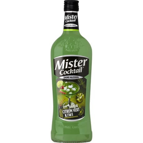 Mister cocktail citron vert kiwi 75 cl 0%vol
