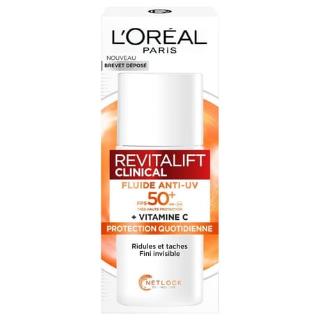 L'oréal paris revitalift clinical fluide anti-uv spf 50+ vit c 50 ml