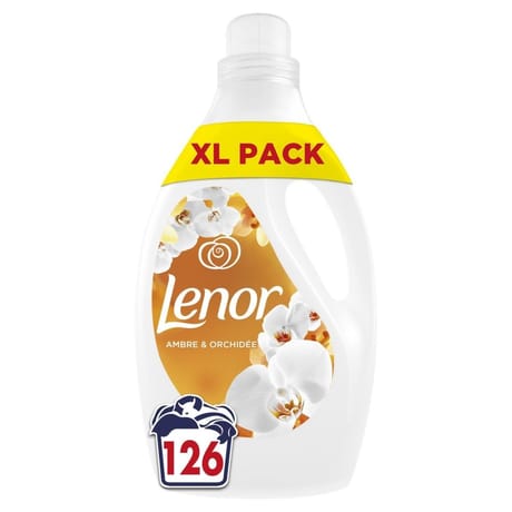 Lenor adoucissant ambre & orchidée 126 lavages 2.646l