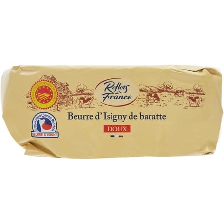 Reflets de France beurre d'isigny de baratte doux 250g