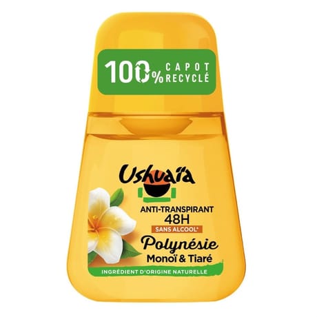 Ushuaïa anti-transpirant 48h femme monoi & tiaré 50ml