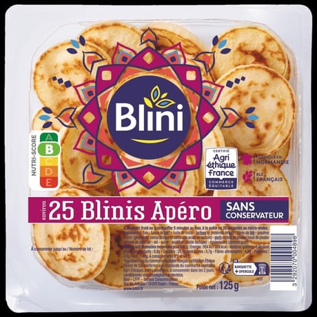 Blini 25 blinis apéro 125g