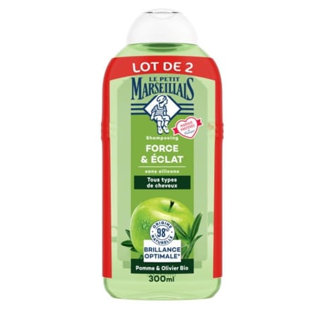 Le petit marseillais shampoing force & eclat 2x300ml
