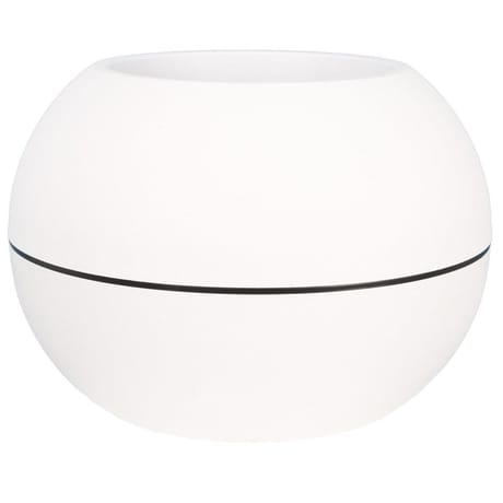 Boule plastique granit D40 H28 coloris blanc à rétention d'eau